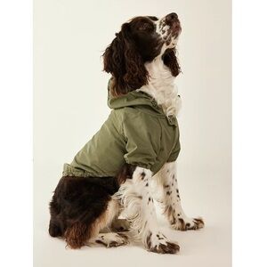 Lambwolf Collective Brooklyn Light Packable Dog Rain Jacket Size Large in Green